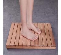 Multipurpose Rectangular Wooden Bath MatNon Slip Wooden Bath Mat,Rectangular Bamboo Bath Mat,Duck Board,Wooden Shower Mat,Multipurpose Toilet Floor Mat,Spa Mat,Kitchen Ma