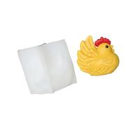 Multipurpose Rooster Shape Silicone Molds for Crafting Soap Gypsum Statue Decorative Concrete Figurine Detailed Chanticleer Cast