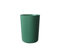 Multipurpose Round Garbage Bin Bedroom Kitchen Living Room Uncovered Size Plastic Multi-color Paper Basket Trash Can for Office(Green,Medium)