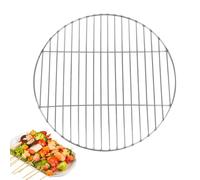 Multipurpose Round Grid in Stainless Steel - Round Cooking Grid | Greek for Barbecue for Garden Camping Picnic and Outdoor Activities | Reliable Thermal Balance: Designed