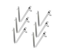 Multipurpose Rust Resistant V Clip Pool Clamp Heavy Gauges Stainless Steel Work with Vacuum Head Net Easy Installation V Clip for Pool Maintenance Tools