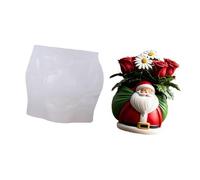 Multipurpose Santa Planter Silicone for Resin Art Holiday Craft Succulents Decoration and Gifts Concrete Planter