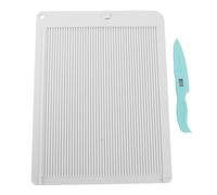 Multipurpose Scoring Board Envelope Maker, Craft Scoring Tool for Card Making, Scribing and Measuring Board with Folder Tool, Lightweight Plastic Design for DIY Envelopes and Paper