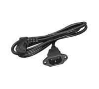 Multipurpose Secure Screw Mounted C14 To C13 90 Degree Power Cable Wire Sturdy Copper Cores PVC For Servers Scanner Home Electrical Power Cable