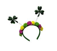 Multipurpose Shamrock Headband Ergonomic Comfortable for Long Wear During Patricks Day Event Festivals and Parades Irish Clovers Comfortable Patrick Festival Shamrock Party Parades Cosplay Costume