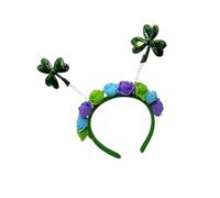 Multipurpose Shamrock Headband Ergonomic Comfortable for Long Wear During Patricks Day Event Festivals and Parades Irish Clovers Comfortable Patrick Festival Shamrock Party Parades Cosplay Costume