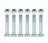 Multipurpose Shear Pin and Nut Set Metal Texture for Two Stage Snow Blowers Prevents Gear Damage During Operations Snowblower Shear Bolts