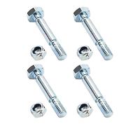 Multipurpose Shear Pin and Nut Set Metal Texture for Two Stage Snow Blowers Prevents Gear Damage During Operations Gear Security Shear Bolts