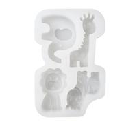 Multipurpose Silicone Baking Molds Food Grade Silicone 4 Slot Animal Patterned Cake Molds for Fun Baking Flexible Cake Crafting with Cute Animal Designs for Home
