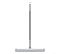 Multipurpose Silicone Broom and Squeegee for Combo Rust Proof Stainless Steel Handle Floor Scraper for Wet Dry Cleaning, Hair-Free Water Wiper for Bathroom Kitchen Tiles(10)