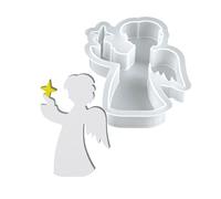 Multipurpose Silicone Craft Mold Ornament Molds Texture Perfect for Creating Christmas Bath Clay Art Christmas Mold