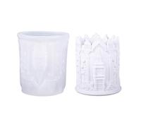 Multipurpose Silicone Mold Big Clock Tower Shape Cement Cups Mold Decorative Trays for Projects Silicone for Concrete