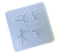 Multipurpose Silicone Molds Ballet Theme Pendant Moulds Hand-Making Accessories for Sweets and Cake Embellishments Food Grade Silicone