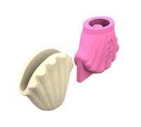 Multipurpose Silicone Pots Shell Shape for Concrete Planter Resin Vases and Pen Holder Art Projects Vase Mold