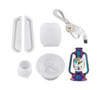 Multipurpose Silicone Resin Mold Set Crafting Oil Lamps Moulds Night Lights Mold for Table Decorations Handmade Projects Silicone for Resin Lamp Making