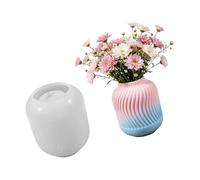 Multipurpose Silicone Vase Molds Striped Silicone Candlestick for Making Vase Concrete Figure Decoration Resin Art Topological Line Jar Elastomer Cast