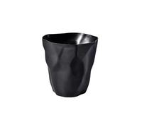 Multipurpose Simple Trash Can Household Living Room Kitchen Without Lid Large Creative Bedroom Office Paper Basket for Office(Black,Small)