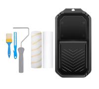 Multipurpose Small Paint Roller Set with Foam and Microfiber Designs Accessory for Craft and Professional Daily Use Wall Painting Tool