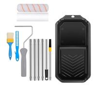 Multipurpose Small Paint Roller Set with Foam and Microfiber Designs Accessory for Craft and Professional Daily Use Wall Painting Tool