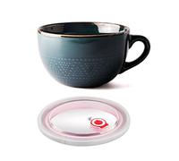 Multipurpose Soup Mug ContainerLarge Ceramic Soup Bowls,Ith Lid & Handle Salad Bowls for Cereal Milk Dessert Oatmeal Ramen Bowls,Microwave Safe-E-700ml/23.6oz (Color : E, Size : 700 ( Color : D )