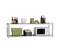 MultiPurpose Stainless Steel 2Tier Kitchen Sto Shelf Easy to Clean r Rack for Smals Home Office Warehouse (70x35x75cm)