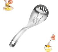 Multipurpose Stainless Steel Kitchen Spoon, 304 Stainless Steel，Round Head | Multifunctional 5-in-1 Stainless Steel Kitchen Spoon - Strain, Separate, Grind, Serve & Open Bottles - for Cooking, Baking