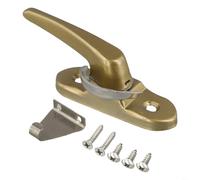 Multipurpose Stainless Steel Window Lock Buckle Double Sided Bidirectional Design for Secure Locking on Residential and Office Windows (Gold)