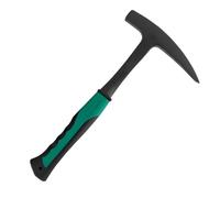 Multipurpose Steel Geologist Hammer with Fiberglass Shafts and Ergonomic Handle Fit for Rock Chipping and DIYer Projects Forging Steel Hammer