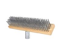 Multipurpose Steel Wire Deck Brush Head 30cm 50cm Heavy Duty Metallic Wire Brush For Patios Grime And Garage Floor Stain