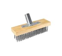 Multipurpose Steel Wire Deck Brush Head 30cm 50cm Heavy Duty Metallic Wire For Patios Grime And Garage Floor Stain Stainless Steel Floor