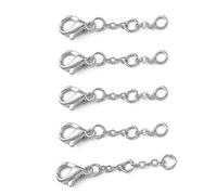 Multipurpose Sturdy Brass Lobster Clasp Extending Adjustable Length Chain Accessory for Fishing and Camping Gears