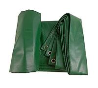 Multipurpose Tarpaulin,Outdoor Tarp,Waterproof Camping Heavy Duty Cover with Eyelets Outdoor Shade Cloth Rainproof Cloth 17 Sizes 450G /M2,Green,6X8M (Green 2X4M)