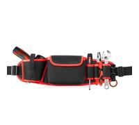 Multipurpose Tool Bag, Tool Waist Bag for Electrics, Tool Bag for Belt, Tool Bag, Tool Bag with Belt, Canvas Tool Bag, Tool Bag Belt, Red