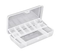 Multipurpose Tool Box Hand Tool Storage Box for Case Hardware Tools with Small Divider & Large Div Storage Small Two-Sided Cases for Putting Hooks Items Parts