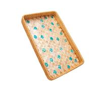 Multipurpose Traditional Handmade Rattan Tray Offer Stylish Storage Organizers For Home Parties And Restaurants Large Capacity Tray