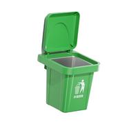 MultiPurpose Trash Can Shape Ashtray with Lid for Home Offices Hotel Durability Stainless Steel and ABS Designs Use Trash Can