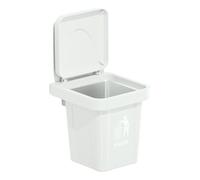 MultiPurpose Trash Can Shape Ashtray with Lid for Home Offices Hotel Durability Stainless Steel and ABS Designs Use Trash Can