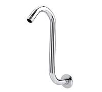 Multipurpose Upgrades Your Bathroom with Chromes Shower Head Risers S Shap Extension Arm with Flanges Household Use Shower Extension