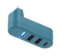 Multipurpose USB Type C Adapter Extender Hub Enables Simultaneous Connection of Peripherals and Storage Portable Extender