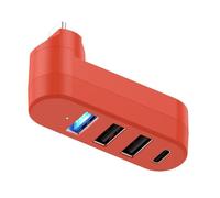 Multipurpose USB Type C Adapter Extender Hub Enables Simultaneous Connection of Peripherals and Storage Portable Extender