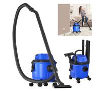 Multipurpose Vac for Home Car, Wet & Dry Vacuum Cleaner with Blowing Function, 3-in-1 Upholstery Cleaner, Carpet Cleaner, 2m Power Cable, 15L Container, Floor Brush, Short Nozzle and Extension Rod