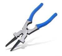 Multipurpose Welding Pliers for MIG Torch, 8-Inch Flat Mouth Plier with Insulated Soft Grip Handle, HCS Steel Welding Tool for Spatter Removal Tip Fitting, Blue or(Blue)