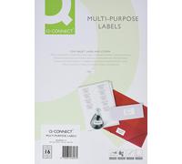 Multipurpose White Labels A4 Sheet Die Cut (Pack of 100)