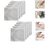 Multipurpose Wire Dishwashing Rags For Wet And Dry, 2023 New Multifunctional Non-Scratch Wire Dishcloth, Steel Wire Dish Cloth, Non Scratch Dish Scrubbing Cloth, Grid Cleaning Cloth ( Color : 10PCS )