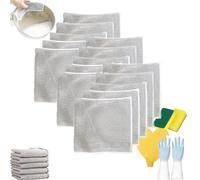 Multipurpose Wire Dishwashing Rags For Wet And Dry, Multipurpose Non-Scratch Scrubbing Wire Dishwashing Rags, Mesh Cleaning Cloth, Steel Wire Dish Cloths For Washing Dishes (15PCS, thicken)