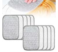 Multipurpose Wire Dishwashing Rags, Reusable Wire Miracle Cleaning Cloths,Wire Washing Cloth, Non Scratch Wire Dishcloth for Kitchen, Sinks, Pots (10PCS)