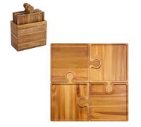 Multipurpose Wood Serving Board Set, Creative Food Arrangement, A