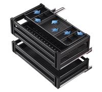 MultiPurposeCabinetOrganizerAdjustableSlideOutDrawersforHomeKitchenBathroomPantry&OfficeStorageSolutionsMaximizeSpace&DeclutterCountertops