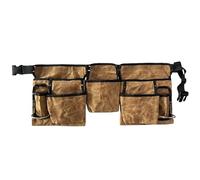 Multipurposes Canvas Work Apron with 19 Storage Pockets Tool Belt Detachable Tool Belt for Constructions Workers Waxed Canvas