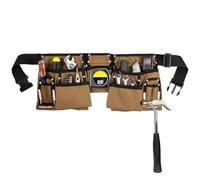 Multipurposes Canvas Work Apron with 19 Storage Pockets Tool Belt Detachable Tool Belt for Constructions Workers